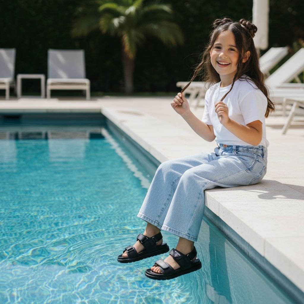 SANDALIA PRADA NIÑA IMPOTADA